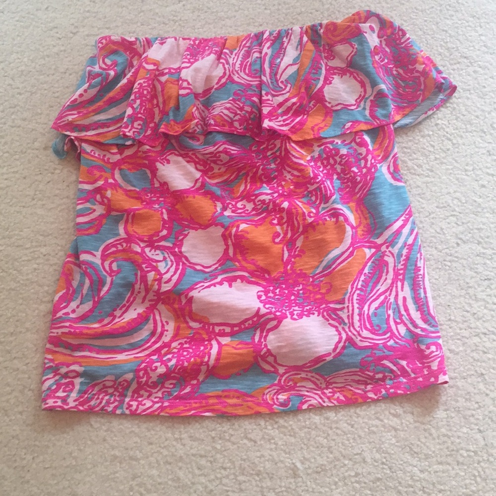 Lilly Pulitzer strapless top